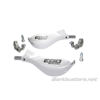 Barkbusters Ego White Handguards with Tapered Two Point Mount