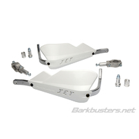 Barkbusters Jet White Handguards with Two Point Mount
