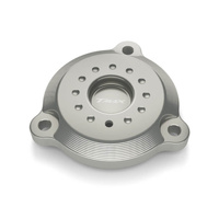 Yamaha Billet Rear Engine Cover - Silver (for TMAX)