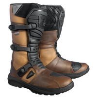 MotoDry 'Trekker Leather' Waterproof Adv. Boots - Brown