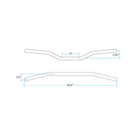 Tracker 7/8 Bars | Chrome Non-Dimpled