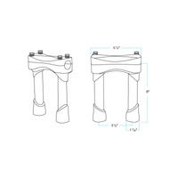 Murdock 6 Risers | Black