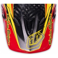 Troy Lee Designs 13 D3 Mirage Visor Red/Yellow