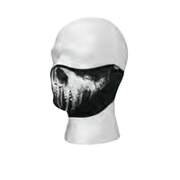 zanHEADGEAR Neoprene Half-Mask - Skull Ghost