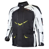 MotoDry Advent-Tour Trekker Road Jacket - Blk/Gry/Flu [Size: 2XL]