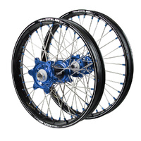 Husaberg Talon Carbon Fibre Blue Hubs / A60 Black Rims Wheel Set