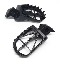 Drc Footpegs Wide High +5mm | Yz/Wr250F/450F ,Yz250Fx'15- , Yz125/250 '99- | 50mm Crmo Black