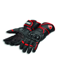 Ducati Genuine Speed Evo C1 Black/Red Leather Gloves
