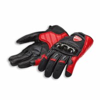 Ducati Company C1 Fabric-leather Gloves Black/Red