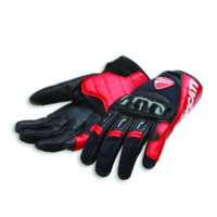 Ducati Genuine Company C1 Black/Red Fabric Gloves