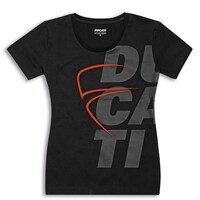 Ducati Sketch 2.0 Ladies T-Shirt - Black