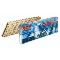 DID #525 ZVMX Super X-Ring HD 124L ZJ - Rivet GOLD