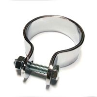 Whites Exhaust Clamp 1 1/2" Chr 38mm