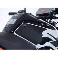 R&G Tank Traction Grip Kit - KTM Duke 125 2017- Tank Traction Grips : 2-Grip Kit (Clear)