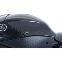 R&G Tank Traction Grip Kit - Yamaha YZF-R6 '17- Tank Traction Grips : 2-Grip Kit (Clear)