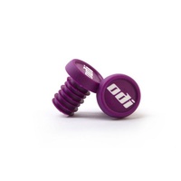 ODI BMX REFILL PACK - 20 PUSH IN PLUGS PURPLE - WHITE LOGO
