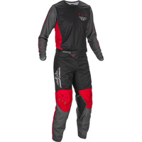 Fly Kinetic K121 Jersey Pant Gear Set Red/Grey/Black