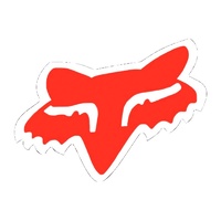 Fox Head Decal 4 In. / Red