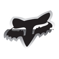 Fox Head Decal 4 In. / Chr
