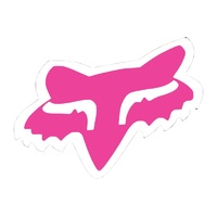 Fox Head Decal 4 In. / Pnk