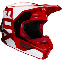 Fox Youth V1 Prix ECE Helmet Flame Red