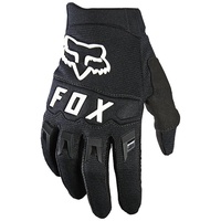 Fox 2021 Dirtpaw Youth Glove Black White