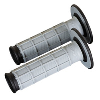 Renthal Grey / Black Dual Compound Full Waffle MX Grips