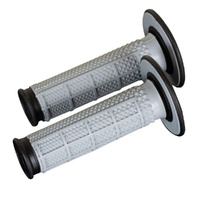 Renthal Grey / Black Dual Compound Half Waffle MX Tapered Grips