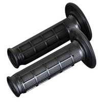 Renthal Black / Black Ultra Tacky Half Waffle MX Grips