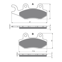 GOLDfren Brake Pads Sintered Sports GF002 - S3 (PH46)