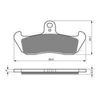 GOLDfren Brake Pads Off-Road Racing GF006 - K5 (PR113)