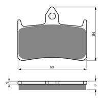 GOLDfren Brake Pads Sintered Sports GF069 - S3 (PH62)