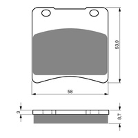 GOLDfren Brake Pads Sintered Sports GF085 - S3 ( PH32 )