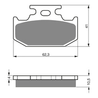 Goldfren Brake Pads GF100 - K5