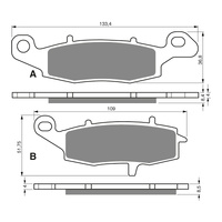 GOLDfren Brake Pads Sintered Sports GF104 - S3 ( PH193 )