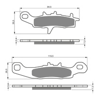GOLDfren Brake Pads Off-Road Racing GF108 - K5 ( PR244 )