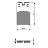 GOLDfren Brake Pads GF120 - S3