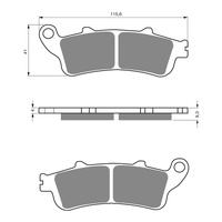 Goldfren Brake Pads GF135 - S3