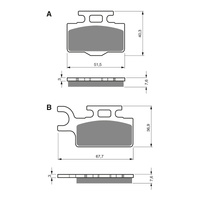 Goldfren Brake Pads GF167 - K5