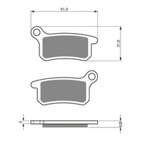 Goldfren Brake Pads GF185 - S3