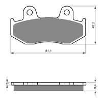 Goldfren Brake Pads GF188 - S3