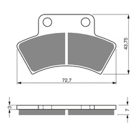 Goldfren Brake Pads GF216 - K5