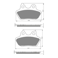 GOLDfren Brake Pads Sintered Sports GF244 - S3 ( PH379 )