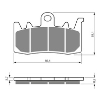 GOLDfren Brake Pads GF328 - S33