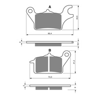 GOLDfren Brake Pads Sintered Sports GF357 - S3 ( P482 )