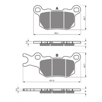 GOLDfren Brake Pads Off-Road Racing GF375 - K5 ( PR510 )