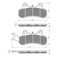 GOLDfren Brake Pads Off-Road Racing GF376 - K5 ( PR508 )