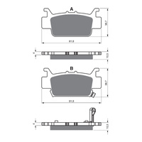 GOLDfren Brake Pads Off-Road Racing GF382 - K5 ( PR524 )