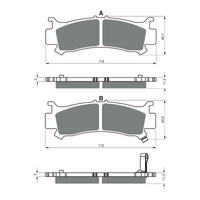 Goldfren Brake Pads GF383 - K5