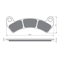 GOLDfren Brake Pads Off-Road Racing GF391 - K5